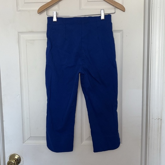 Equestrian Cropped Blue Pants - Picture 2 of 3